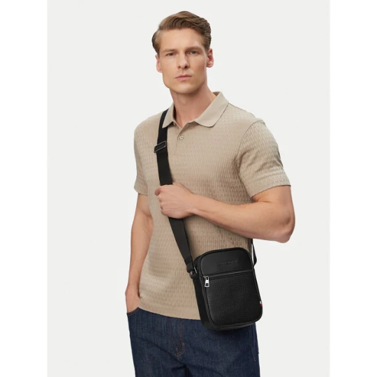 Zdjęcie produktu Saszetka Tommy Hilfiger Th Woven Mini Reporter AM0AM14095 Czarny