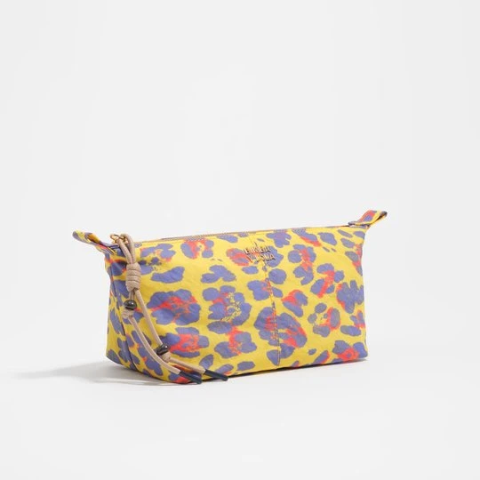 Zdjęcie produktu Saszetka trapez nylon Leopard nasycona żółć BIMBA Y LOLA