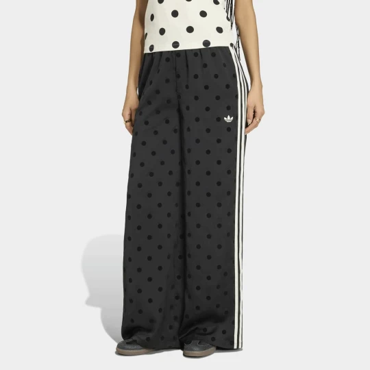 Zdjęcie produktu Satin Polka Dots Wide Leg Pants adidas Originals czarny
