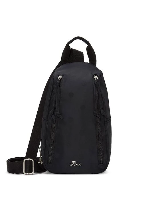 Zdjęcie produktu PINK Satynowa torba crossbody Victoria's Secret Czarny