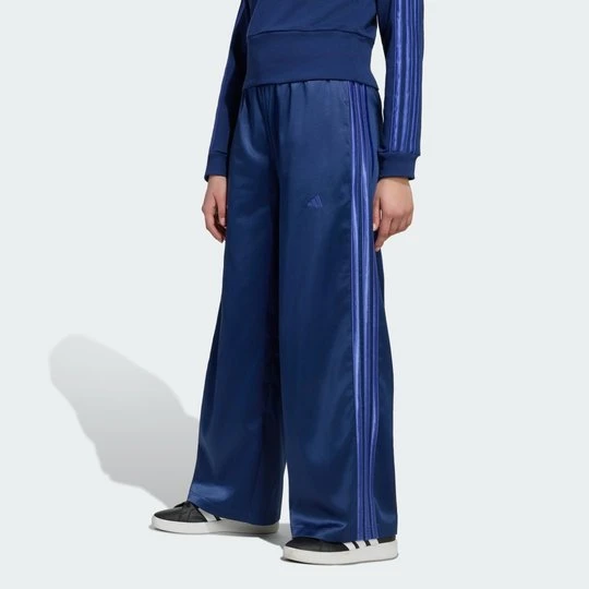 Zdjęcie produktu SATYNOWE SPODNIE Z SZEROKIMI NOGAWKAMI Adidas niebieski