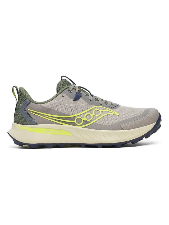 Zdjęcie produktu Saucony Buty "Peregrine 15" w kolorze szaro-jasnozielonym do biegania rozmiar: 46, 5