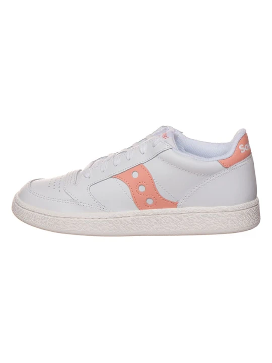 Zdjęcie produktu Saucony Skórzane sneakersy "Jazz Court" w kolorze biało-jasnoróżowym rozmiar: 41
