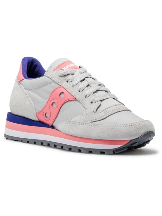 Zdjęcie produktu Saucony Skórzane sneakersy "Jazz Triple" w kolorze szaro-różowym rozmiar: 40