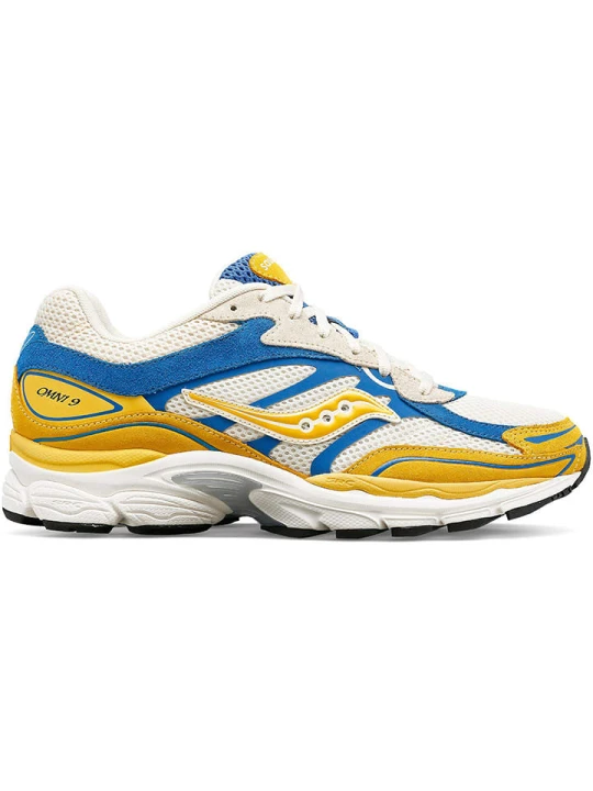 Zdjęcie produktu Saucony Skórzane sneakersy w kolorze niebiesko-żółto-beżowym rozmiar: 46