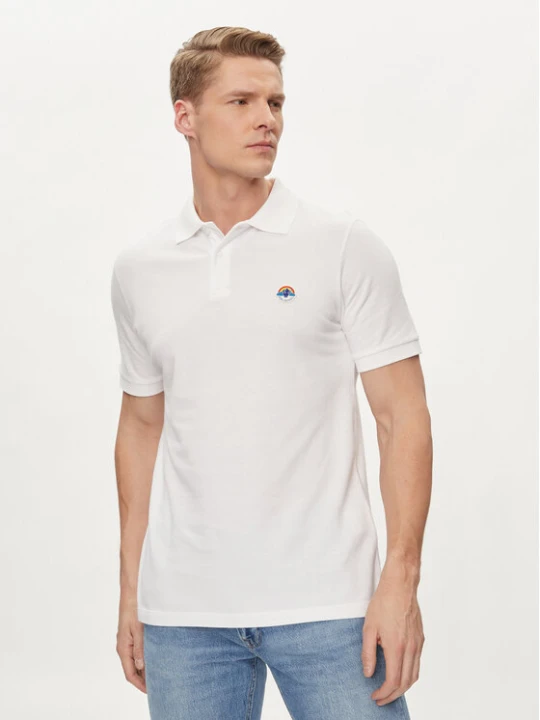 Zdjęcie produktu Save The Duck Polo Ovidio DR1213M-BATE18 Biały Regular Fit