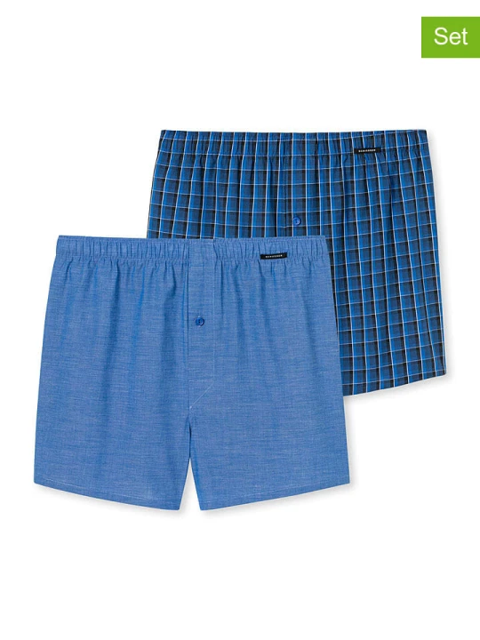 Zdjęcie produktu Schiesser Bokserki (2 pary) w kolorze niebieskim rozmiar: 3XL