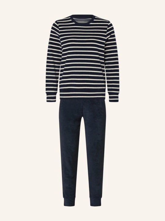 Zdjęcie produktu Schiesser Piżama Casual Essentials Z Materiału Frotte blau