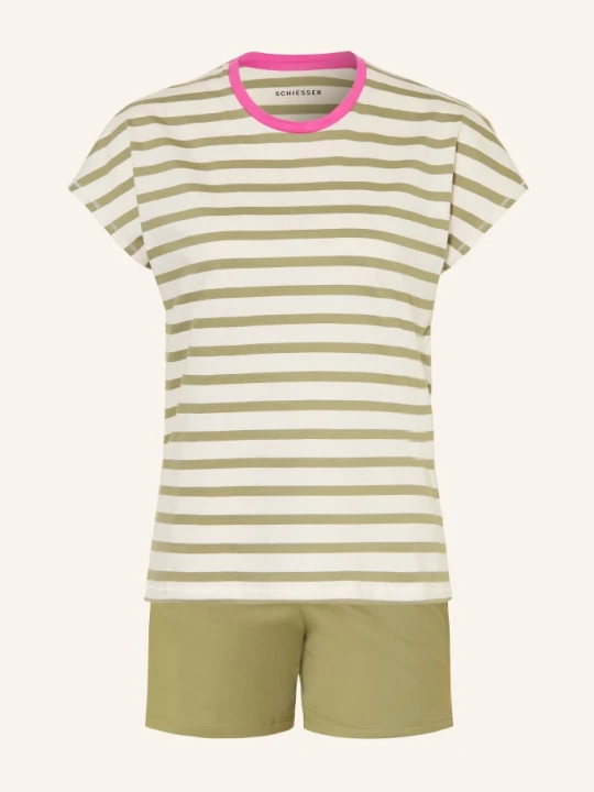 Zdjęcie produktu Schiesser Piżama Z Szortami Casual Essentials gruen