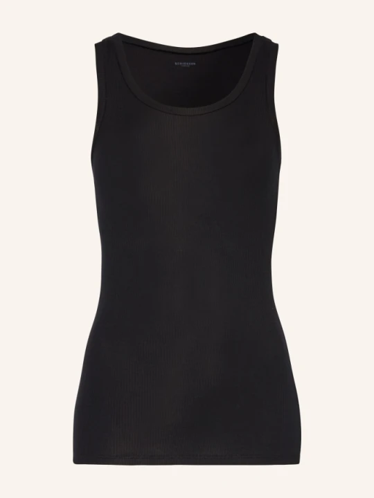 Zdjęcie produktu Schiesser Top Pure Rib schwarz CZARNY