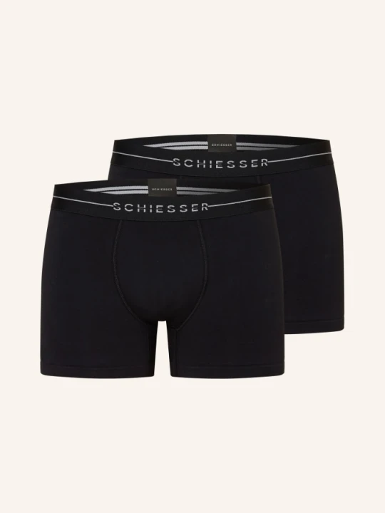 Zdjęcie produktu Schiesser Zestaw 2 Par Bokserek schwarz CZARNY