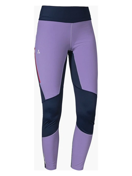 Zdjęcie produktu Schöffel Legginsy sportowe "Hestad" w kolorze lawendowo-granatowym rozmiar: 38