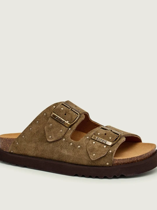Zdjęcie produktu Scholl Klapki BEATRIZ | zamsz khaki