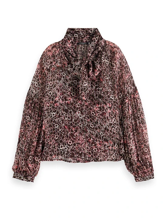 Zdjęcie produktu Scotch & Soda Bluzka w kolorze bordowo-białym rozmiar: 38