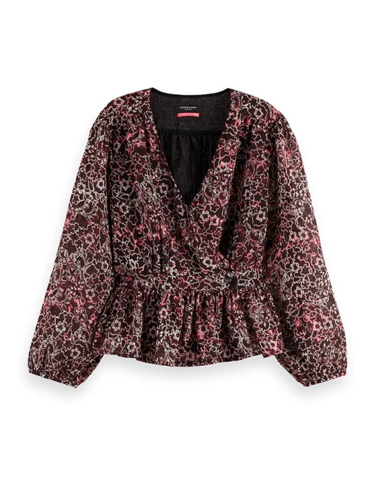 Zdjęcie produktu Scotch & Soda Bluzka w kolorze bordowym rozmiar: 42