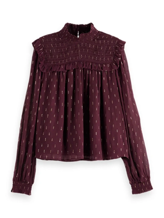 Zdjęcie produktu Scotch & Soda Bluzka w kolorze bordowym rozmiar: 36