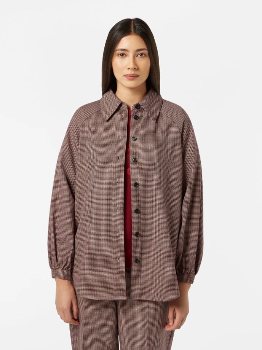 Zdjęcie produktu Scotch & Soda Bluzka w kolorze czarno-czerwonym rozmiar: 42