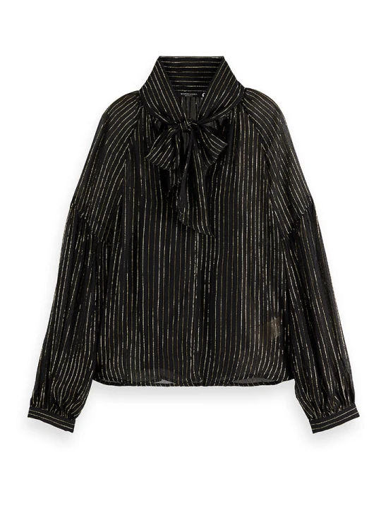 Zdjęcie produktu Scotch & Soda Bluzka w kolorze czarno-żółtym rozmiar: 34