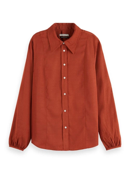 Zdjęcie produktu Scotch & Soda Bluzka w kolorze czerwonobrązowym rozmiar: 42