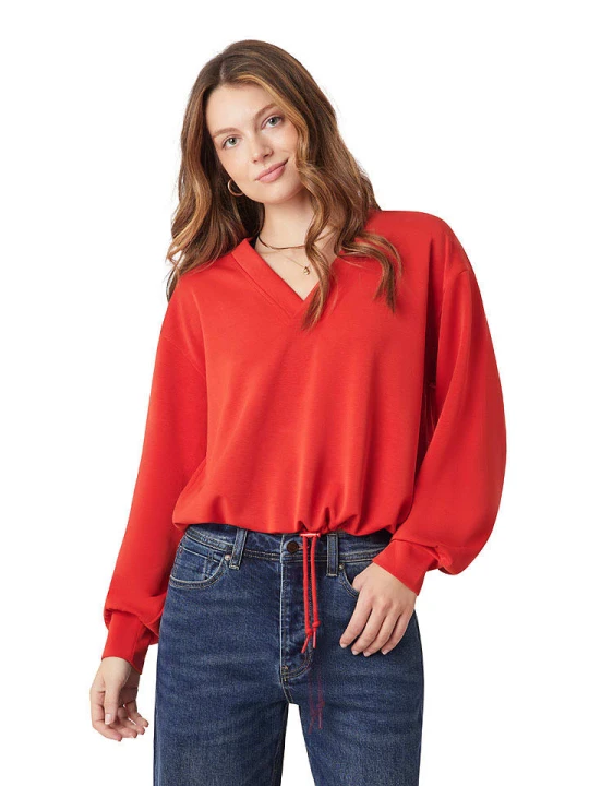 Zdjęcie produktu Scotch & Soda Bluzka w kolorze czerwonym rozmiar: S