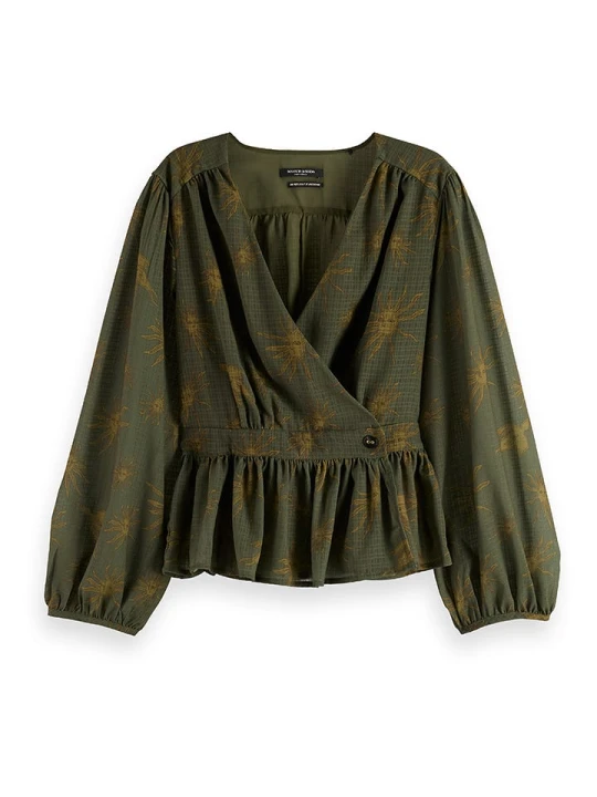 Zdjęcie produktu Scotch & Soda Bluzka w kolorze khaki rozmiar: 38