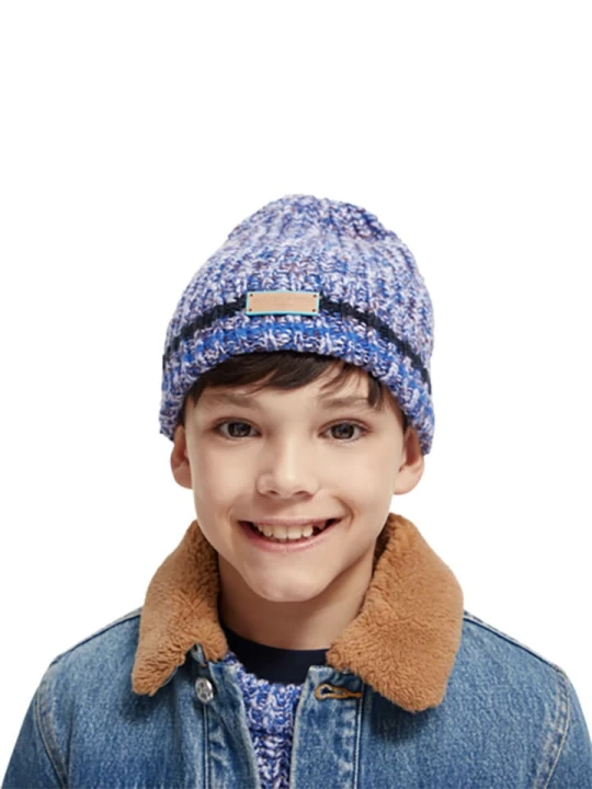 Zdjęcie produktu Scotch & Soda Czapka beanie w kolorze niebieskim rozmiar: 82 cm