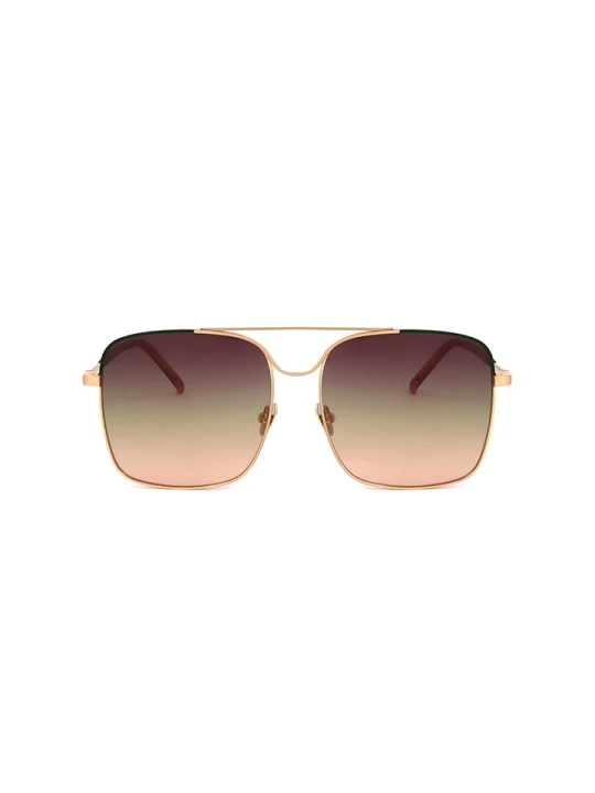 Zdjęcie produktu Scotch & Soda Damskie okulary przeciwsłoneczne w kolorze złoto-brązowym rozmiar: 58