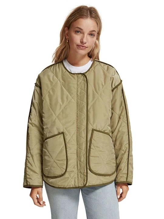 Zdjęcie produktu Scotch & Soda Dwustronna kurtka przejściowa w kolorze oliwkowym rozmiar: XL