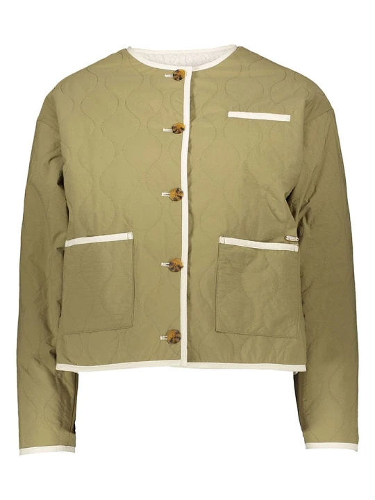 Zdjęcie produktu Scotch & Soda Dwustronna kurtka w kolorze zielono-kremowym rozmiar: XL