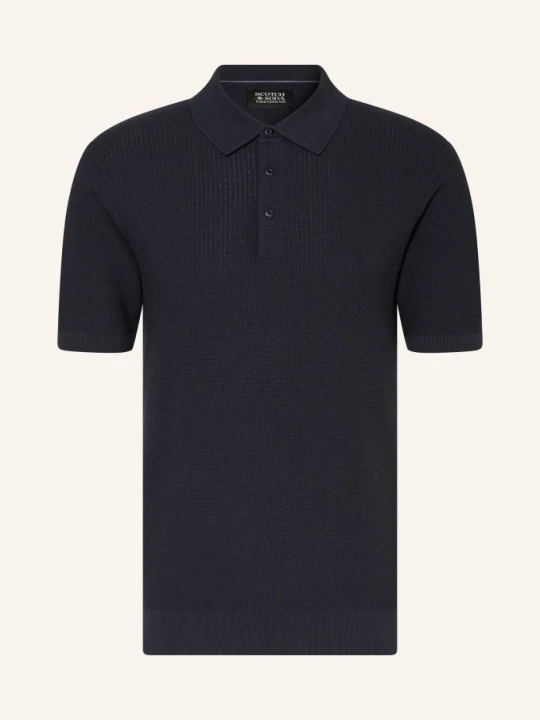 Zdjęcie produktu Scotch & Soda Dzianinowa Koszulka Polo blau GRANATOWY