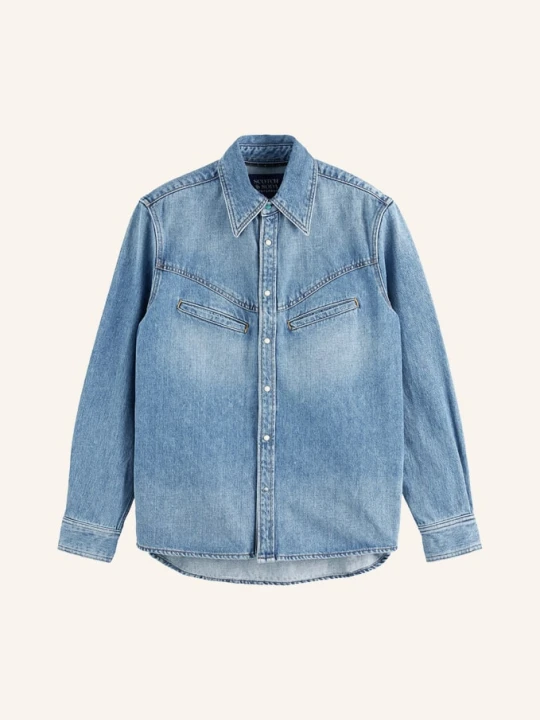Zdjęcie produktu Scotch & Soda Dżinsowa Koszula blau JASNONIEBIESKI