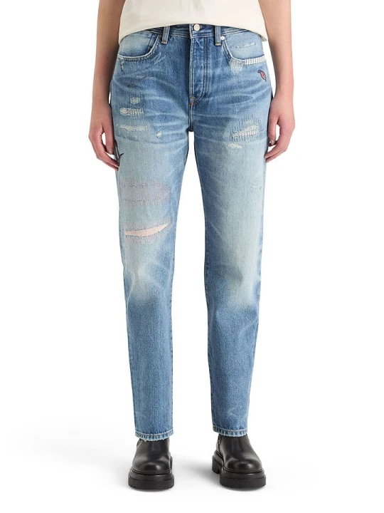 Zdjęcie produktu Scotch & Soda Dżinsy - Boyfriend fit - w kolorze niebieskim rozmiar: W26 / L32