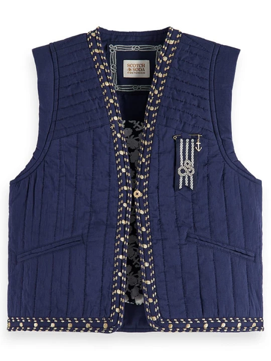 Zdjęcie produktu Scotch & Soda Kamizelka w kolorze granatowym rozmiar: 116