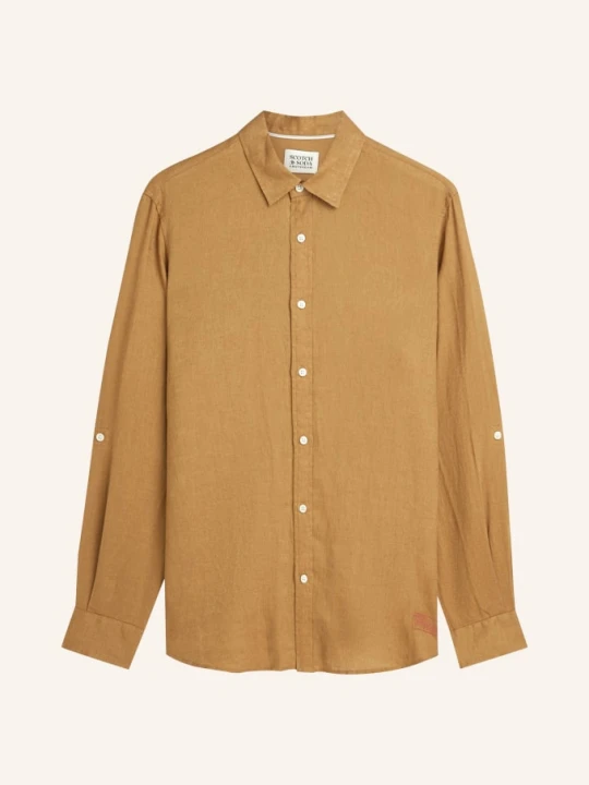 Zdjęcie produktu Scotch & Soda Koszula Lniana Regular Fit braun KONIAKOWY