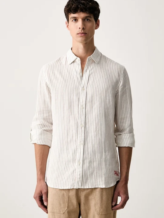 Zdjęcie produktu Scotch & Soda koszula męska lniana biały