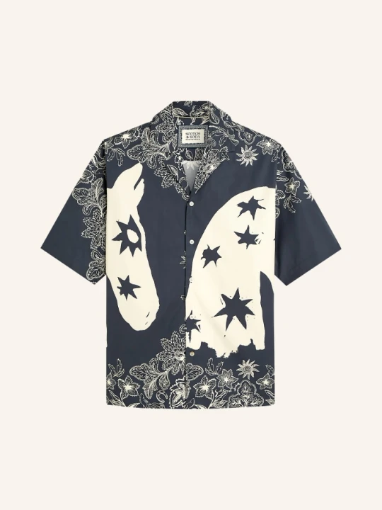 Zdjęcie produktu Scotch & Soda Koszula Wypoczynkowa Relaxed Fit blau GRANATOWY