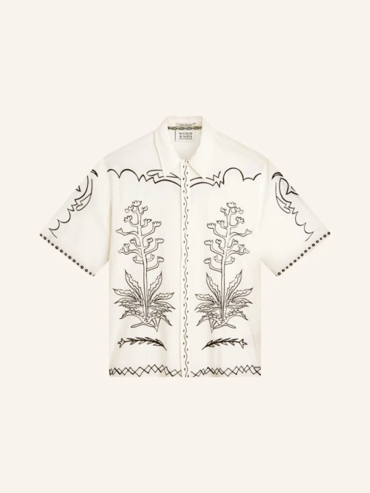 Zdjęcie produktu Scotch & Soda Koszula Z Krótkim Rękawem O Kroju Comfort Fit beige