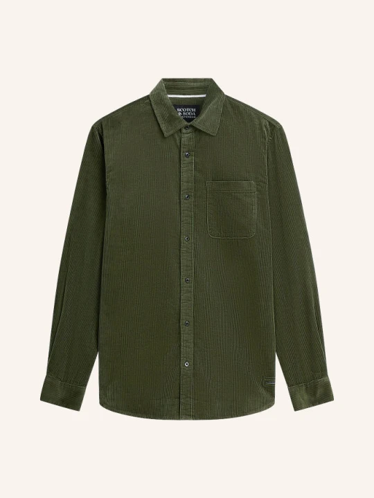 Zdjęcie produktu Scotch & Soda Koszula Z Sztruksu O Kroju Regular Fit gruen KHAKI