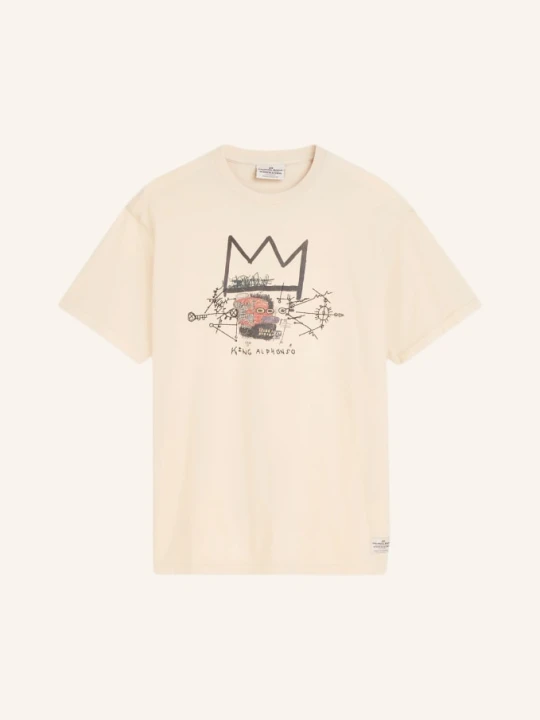 Zdjęcie produktu Scotch & Soda Koszulka Basquiat Artwork beige