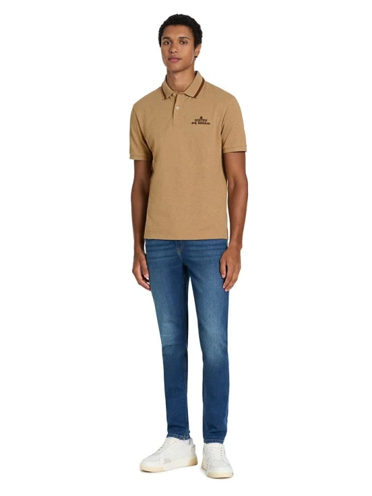 Zdjęcie produktu Scotch & Soda Koszulka polo w kolorze jasnobrązowym rozmiar: S