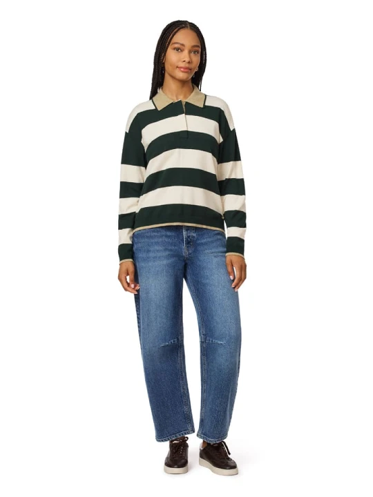 Zdjęcie produktu Scotch & Soda Koszulka polo w kolorze kremowo-ciemnozielonym rozmiar: XL