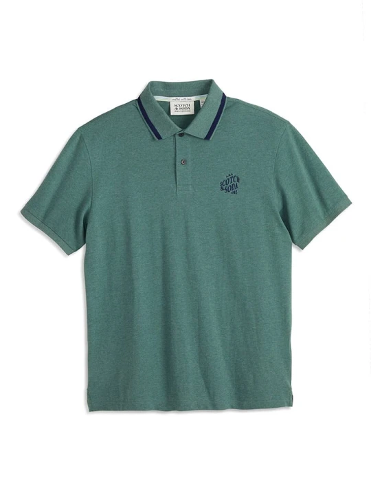 Zdjęcie produktu Scotch & Soda Koszulka polo w kolorze zielonym rozmiar: S