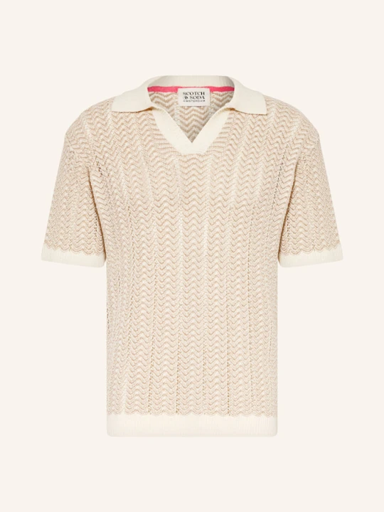 Zdjęcie produktu Scotch & Soda Koszulka Polo Z Dzianiny beige