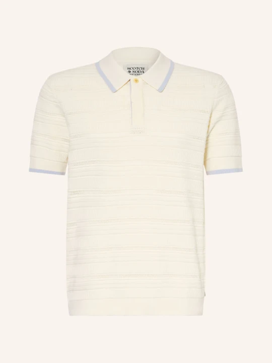 Zdjęcie produktu Scotch & Soda Koszulka Polo Z Dzianiny weiss