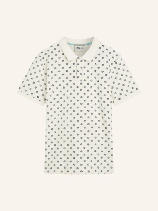 Zdjęcie produktu Scotch & Soda Koszulka Polo Z Pikowanym Wzorem Regular Fit beige