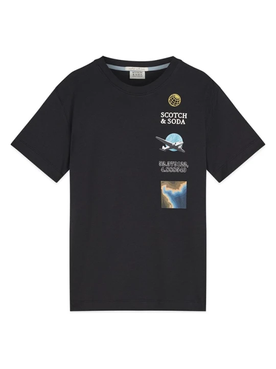 Zdjęcie produktu Scotch & Soda Koszulka w kolorze czarnym rozmiar: 128/134