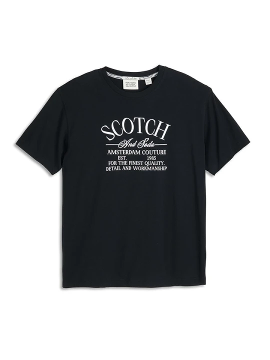Zdjęcie produktu Scotch & Soda Koszulka w kolorze czarnym rozmiar: S