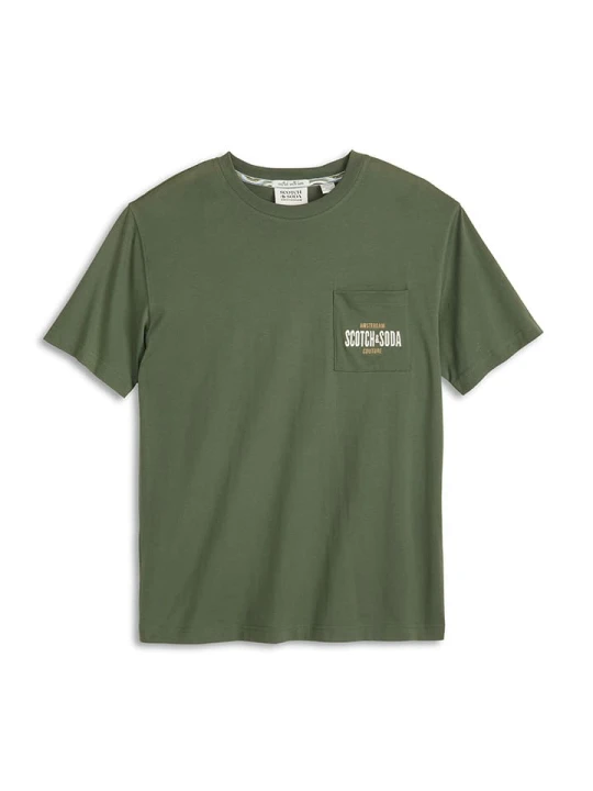 Zdjęcie produktu Scotch & Soda Koszulka w kolorze khaki rozmiar: M