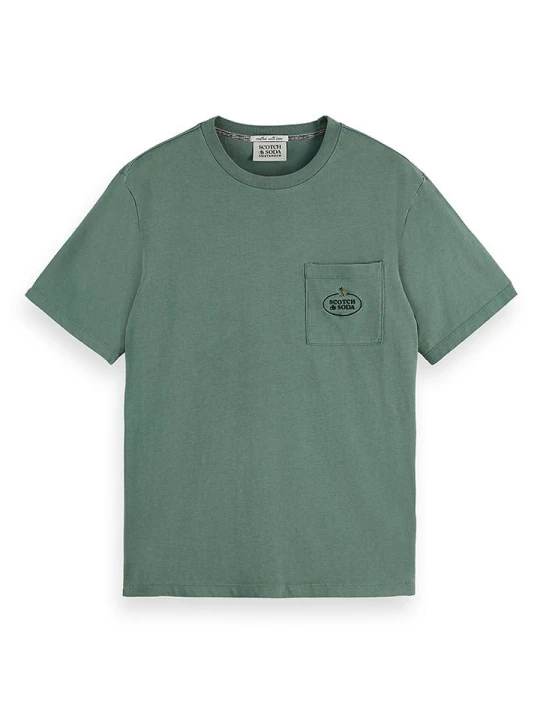 Zdjęcie produktu Scotch & Soda Koszulka w kolorze zielonym rozmiar: M