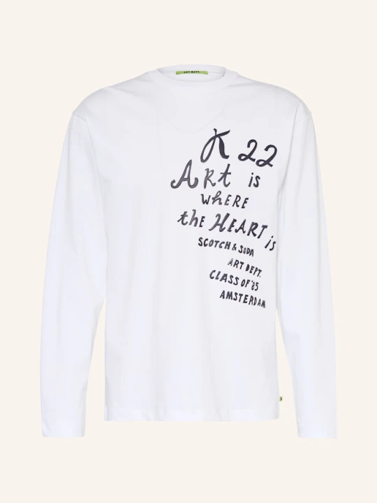 Zdjęcie produktu Scotch & Soda Koszulka Z Długim Rękawem weiss BIAŁY
